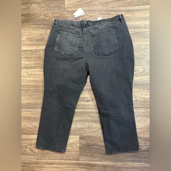 NWT Good American Black Ripped Jeans - Picture 2 of 5